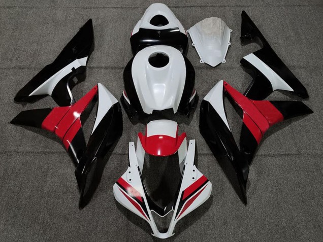Blanc Rouge Noir Brillant Carénage Moto Honda CBR600RR 2007-2008