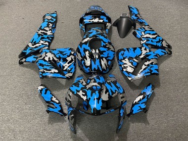 Camouflage Bleu Carénage Moto Honda CBR600RR 2005-2006 Pas Chère