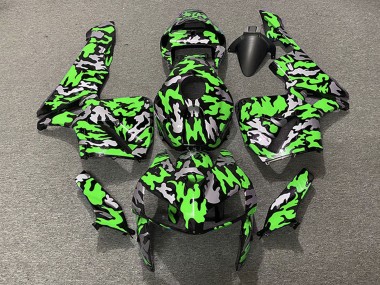 Camouflage Vert Carénage Moto Honda CBR600RR 2005-2006 Pas Chère