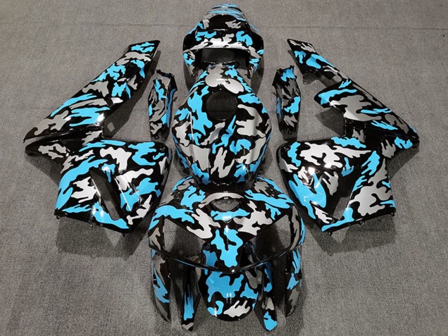 Camouflage Bleu Clair Carénage Moto Honda CBR600RR 2005-2006