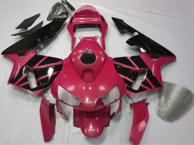 Rouge Noir Brillant Bande Carénage Moto Honda CBR600RR 2003-2004 Pas Chère