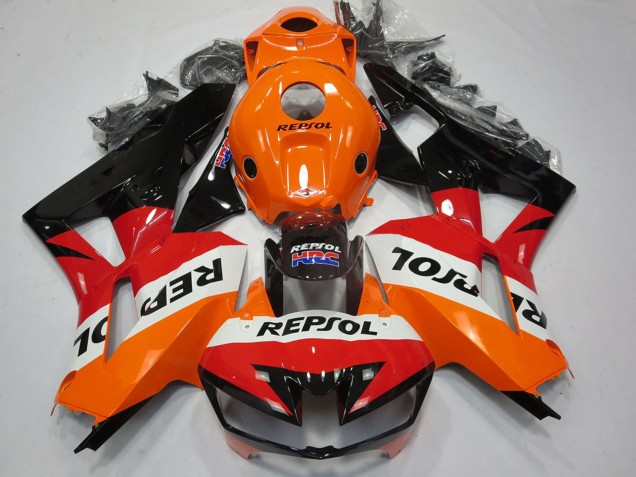 Orange Blanc Rouge Noir Brillant Repsol Carénage Moto Honda CBR600RR 2013-2026