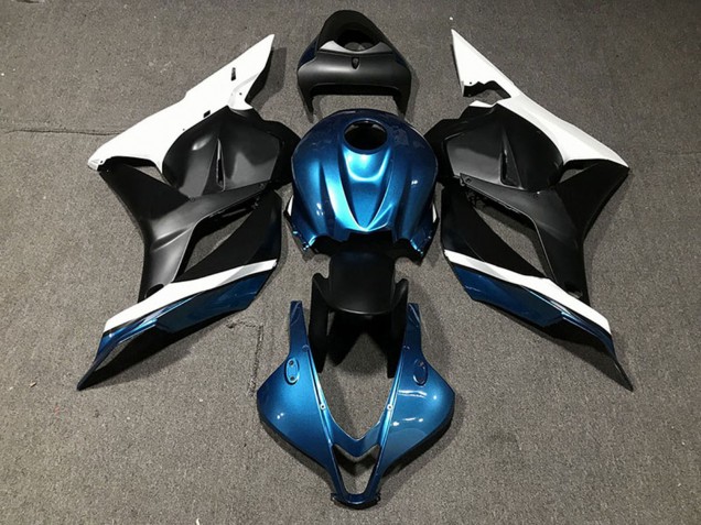 Blanc Bleu Noir Mat Carénage Moto Honda CBR600RR 2009-2012