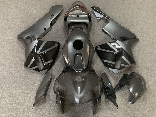 Argent Foncé Noir Carénage Moto Honda CBR600RR 2005-2006