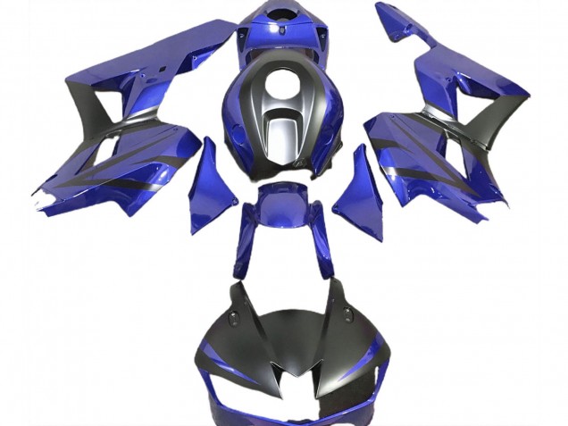 Bleu Noir Mat Carénage Moto Honda CBR600RR 2013-2023