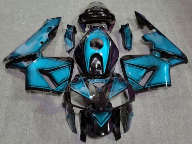 Bleu Clair Profond Carénage Moto Honda CBR600RR 2005-2006 Pas Chère