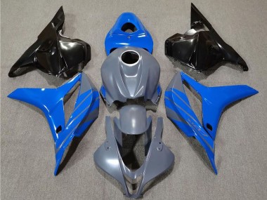 Gris Bleu Noir Brillant Carénage Moto Honda CBR600RR 2009-2012 Pas Chère