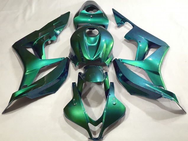 Emerald Vert Plaine Carénage Moto Honda CBR600RR 2007-2008