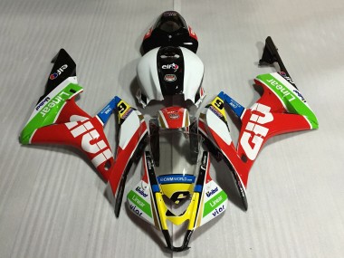 Blanc Rouge Vert Jaune Noir Brillant Givi 6 Carénage Moto Honda CBR600RR 2007-2008 Pas Chère