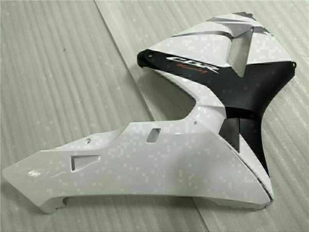 Blanc Noir Kits Carénages Moto ABS Honda CBR600RR 2005-2006