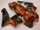 Orange Noir Kits Carénages Moto Honda CBR600RR 2005-2006