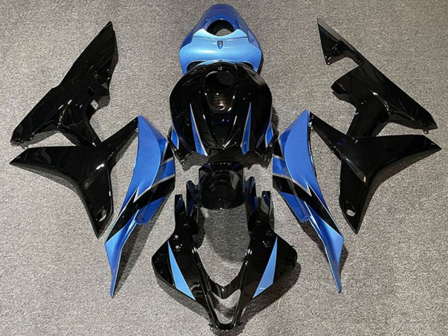 Bleu Clair Noir Brillant Carénage Moto Honda CBR600RR 2007-2008