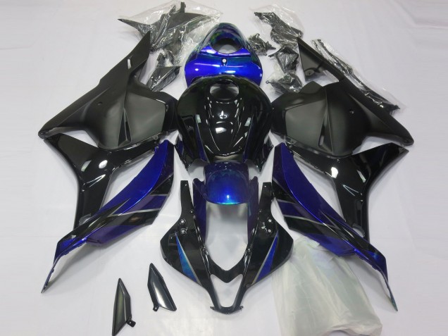 Bleu Noir Brillant Noir Mat Carénages Moto Honda CBR600RR 2009-2012