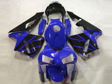 Bleu Noir Brillant OEM Style Carénage Moto Honda CBR600RR 2003-2004 Pas Chère