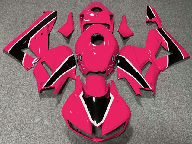 Rose Blanc Noir Brillant Carénage Moto Honda CBR600RR 2013-2026