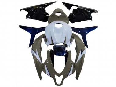 Blanc Gris Bleu Noir Brillant Carénage Moto Honda CBR600RR 2009-2012 Pas Chère