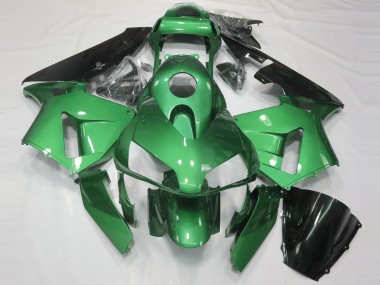 Vert Noir Brillant Carénages Moto Honda CBR600RR 2003-2004 Pas Chère