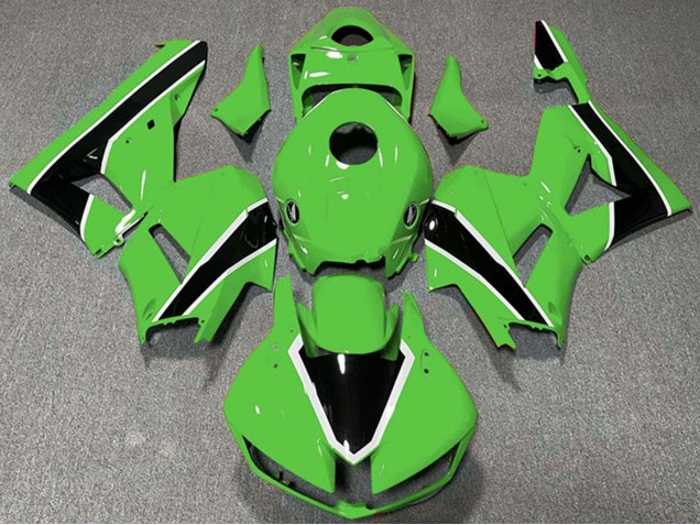 Vert Blanc Noir Brillant Carénage Moto Honda CBR600RR 2013-2026