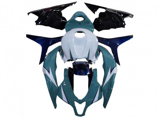 Blanc Bleu Noir Brillant Kits Carénages Moto Honda CBR600RR 2009-2012