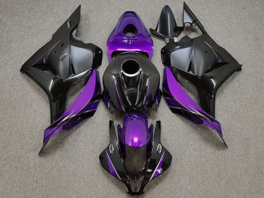 Blanc Violet Bleu Noir Mat Carénage Moto Honda CBR600RR 2009-2012 Pas Chère
