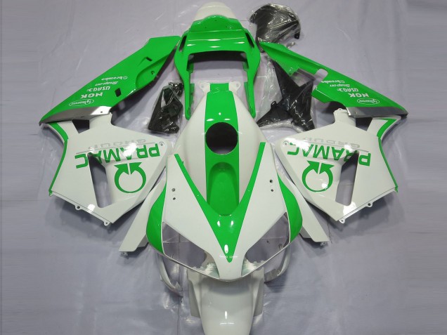 Blanc Vert Pramac Carénage Moto Honda CBR600RR 2003-2004