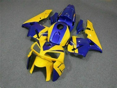Jaune Bleu Carénage Moto Honda CBR600RR 2005-2006 Pas Chère