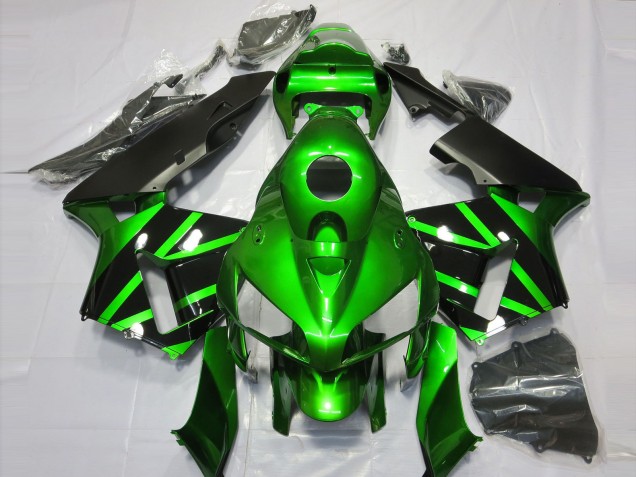 Vert Noir Carénage Moto Honda CBR600RR 2005-2006