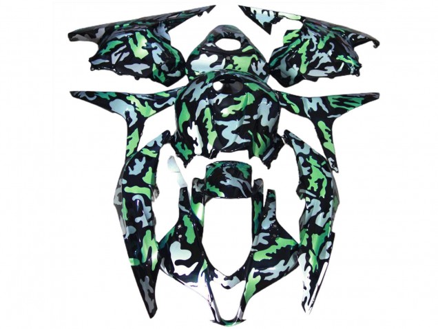 Vert Gris Camouflage Carénage Moto Honda CBR600RR 2009-2012