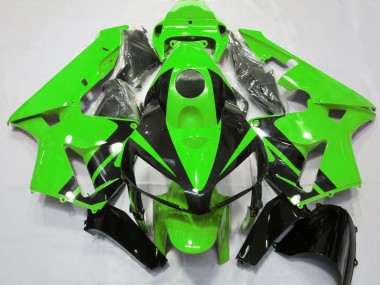 Vert Noir Brillant Design Carénage Moto Honda CBR600RR 2005-2006 Pas Chère
