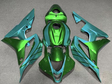 Vert Bleu Sarcelle Carénage Moto Honda CBR600RR 2007-2008 Pas Chère