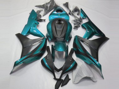 Bleu Clair Noir Mat Carénage Moto Honda CBR600RR 2007-2008 Pas Chère