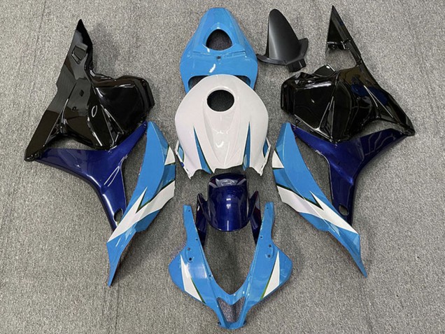 Blanc Bleu Noir Brillant Carénages Moto Honda CBR600RR 2009-2012