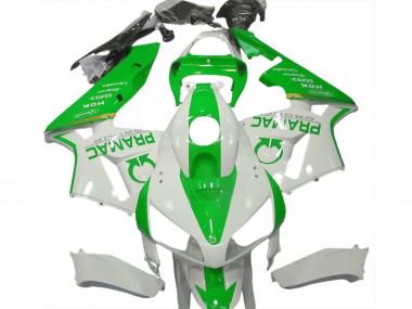 Blanc Vert Clair Pramac Carénage Moto Honda CBR600RR 2005-2006 Pas Chère