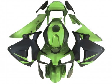 Lézard Vert Noir Mat Carénage Moto Honda CBR600RR 2003-2004 Pas Chère