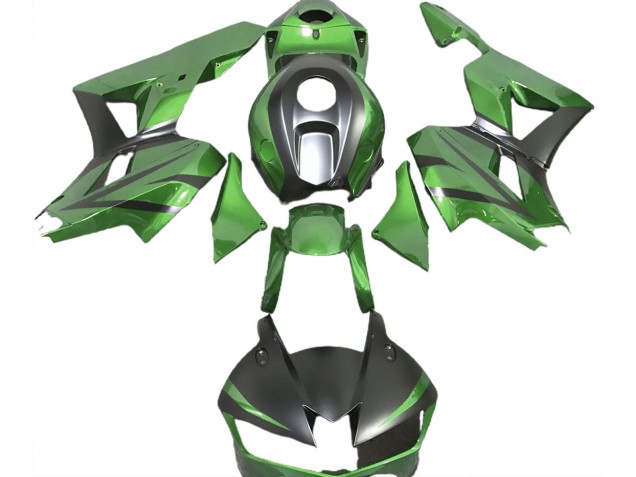 Lézard Vert Noir Mat Carénage Moto Honda CBR600RR 2013-2023