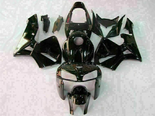 Noir Brillant Blanc Carénage Moto Honda CBR600RR 2005-2006