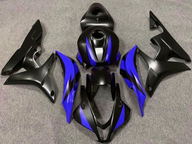 Bleu Noir Mat Carénages Moto Honda CBR600RR 2007-2008 Pas Chère