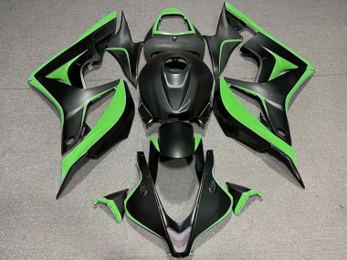 Vert Noir Mat Carénages Moto Honda CBR600RR 2007-2008 Pas Chère