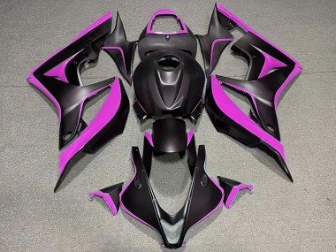 Rose Noir Mat Carénage Moto Honda CBR600RR 2007-2008 Pas Chère
