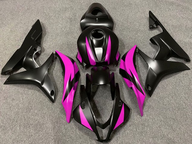 Rose Noir Mat Carénages Moto Honda CBR600RR 2007-2008