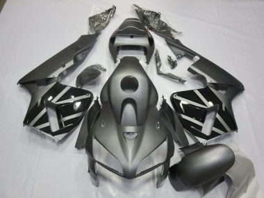 Gris Mat Noir Carénage Moto Honda CBR600RR 2005-2006 Pas Chère