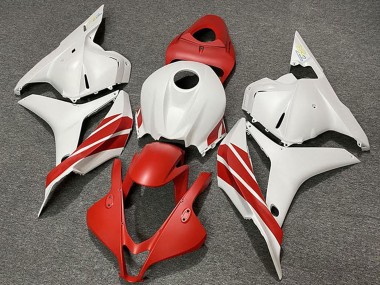 Blanc Rouge Carénage Moto Honda CBR600RR 2009-2012 Pas Chère