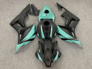 Vert Menthe Noir Brillant Carénage Moto Honda CBR600RR 2007-2008 Pas Chère