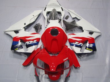 Blanc Rouge Bleu RVF Style Carénage Moto Honda CBR600RR 2003-2004 Pas Chère