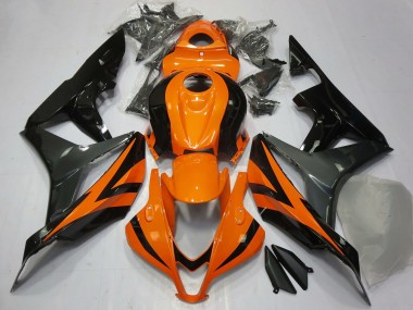 Orange Gris Noir Brillant Carénage Moto Honda CBR600RR 2007-2008 Pas Chère