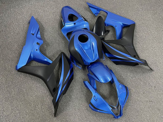 Bleu Noir Mat OEM Style Carénage Moto Honda CBR600RR 2007-2008