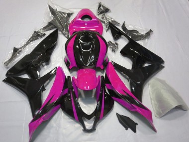 Rose Noir Brillant OEM Style Carénage Moto Honda CBR600RR 2007-2008 Pas Chère