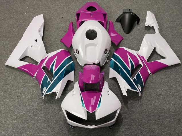 Blanc Rose Emerald Carénage Moto Honda CBR600RR 2013-2023