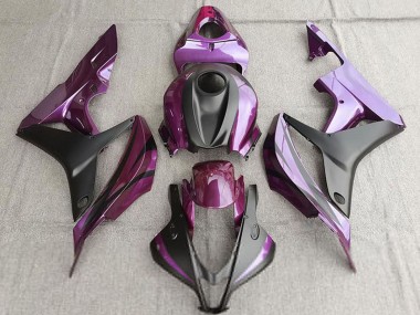 Violet Noir Mat Carénages Moto Honda CBR600RR 2007-2008 Pas Chère