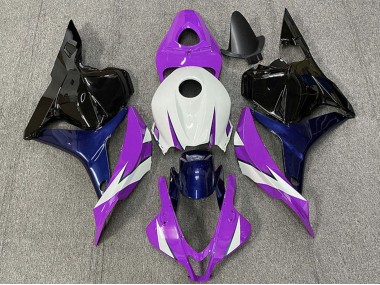 Blanc Violet Bleu Noir Brillant Carénage Moto Honda CBR600RR 2009-2012 Pas Chère